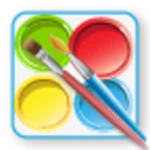 kids paint & color android application logo